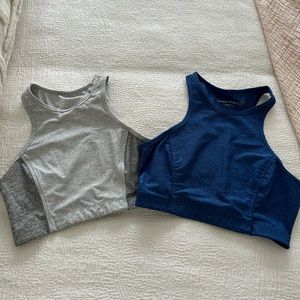 2 outdoor voices cropped sports bras. Size s